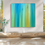 Aspen Wind artwork by Jill Lena Ford displayed in an interior space – Nature Frequencies Collection