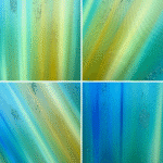 Texture details of Aspen Wind painting by Jill Lena Ford – sand, soil, and layered pigments from the Nature Frequencies series