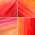 Texture details of Autumn Leaves painting by Jill Lena Ford – dried leaves, sand, and layered pigments from the Nature Frequencies series