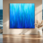 Deep Ocean artwork by Jill Lena Ford displayed in an interior space – Nature Frequencies Collection