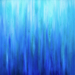 Deep Ocean – original Nature Frequencies artwork by Jill Lena Ford created with sand and eco-oil paints