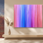 Desert Night artwork by Jill Lena Ford displayed in an interior space – Nature Frequencies Collection