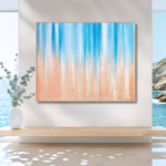 Ocean Tides artwork by Jill Lena Ford displayed in an interior space – Nature Frequencies Collection