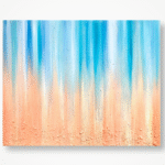 Ocean Tides – original Nature Frequencies artwork by Jill Lena Ford created with beach sand, stones, and eco-oil paints