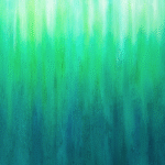 Rainforest – original Nature Frequencies artwork by Jill Lena Ford created with dried leaves, soil, and eco-oil paints