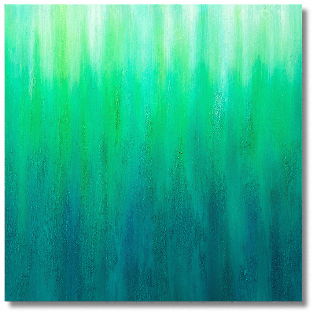 Rainforest artwork by Jill Lena Ford from the Nature Frequencies collection, inspired by the living song of the tropical jungle.