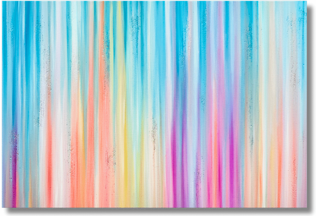 Spring Rain artwork by Jill Lena Ford from the Nature Frequencies collection, inspired by the cleansing rhythm of rain and renewal.