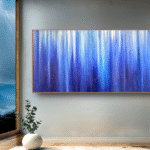 Thunderstorm artwork by Jill Lena Ford displayed in an interior space – Nature Frequencies Collection