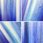 Texture details of Thunderstorm painting by Jill Lena Ford – sand, soil, and pigment layers from the Nature Frequencies series