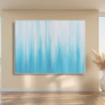 Gentle Waves artwork by Jill Lena Ford displayed in an interior space – Nature Frequencies Collection