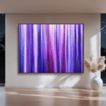 Meteor Shower artwork by Jill Lena Ford displayed in an interior space – Nature Frequencies Collection