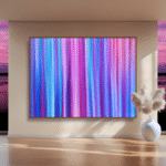 Summer Night artwork by Jill Lena Ford displayed in an interior space – Nature Frequencies Collection